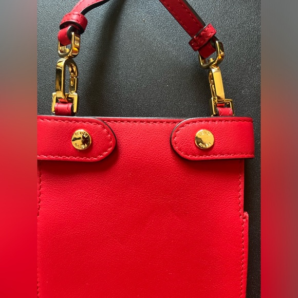 Fendi Leather Peek A Phone Pouch Crossbody - Picture 4 of 9